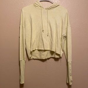 light green crop top